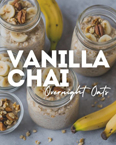 It’s National Oatmeal Day, and my new Vanilla Chai Overnight Oats are the perfect way to celebrate! This creamy, comforting make-ahead breakfast (or snack!) is packed with fiber, protein, and flavor and is suuuuuuper easy to make.   Head to our blog for the full recipe and get ready to fall in love.    #abiteofgood #abiteofgoodlife #recipe #recipes #spiceupyourlife #nationaloatmealday #overnightoats #makeaheadbreakfast #foodprep Chai Overnight Oats In A Jar, Drinkable Overnight Oats, Overnight Chia Oats, Chai Overnight Oats, Vanilla Overnight Oats, Overnight Oats Healthy, Vanilla Chai, Snack Options, Make Ahead Breakfast