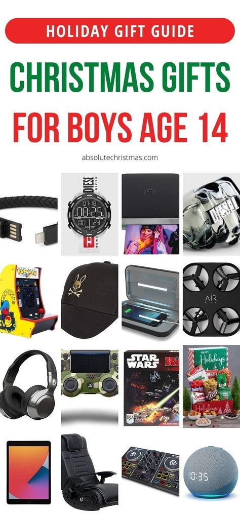 If you're looking for Christmas gifts for 14 year old boys, then we've got you covered! These epic gift ideas will put a big smile on his face for sure! Boy Gift Ideas, Boys Christmas Gifts, Xmas List Ideas, Gift Ideas For Boys, Presents For Boys, Gifts For Teen Boys, Christmas Gifts For Boys, Baby Christmas Gifts, Old Christmas