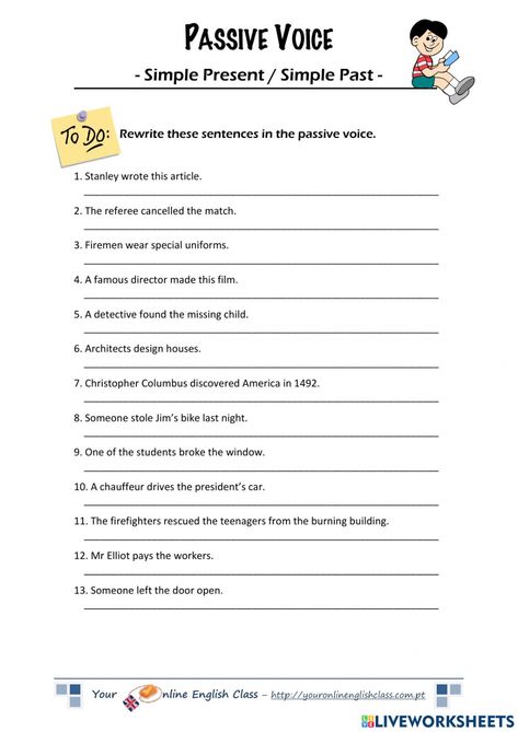 Passive Voice Past Simple Worksheet, Past Simple Passive Worksheet, Past Passive Worksheet, Passive Worksheet, Present Simple Passive Worksheet, Language Acquisition Theories, Classroom Preparation, Interdisciplinary Studies, Regular And Irregular Verbs