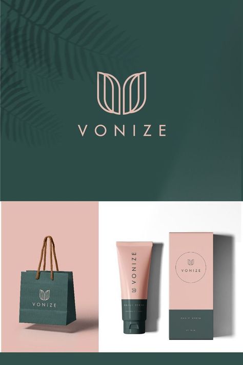 Premium Packaging Design, Premium Branding, Desain Merek, Welcome Logo, Alphabet Logo, Minimalist Skincare, Skincare Logo, Spa Logo, Logo Presentation