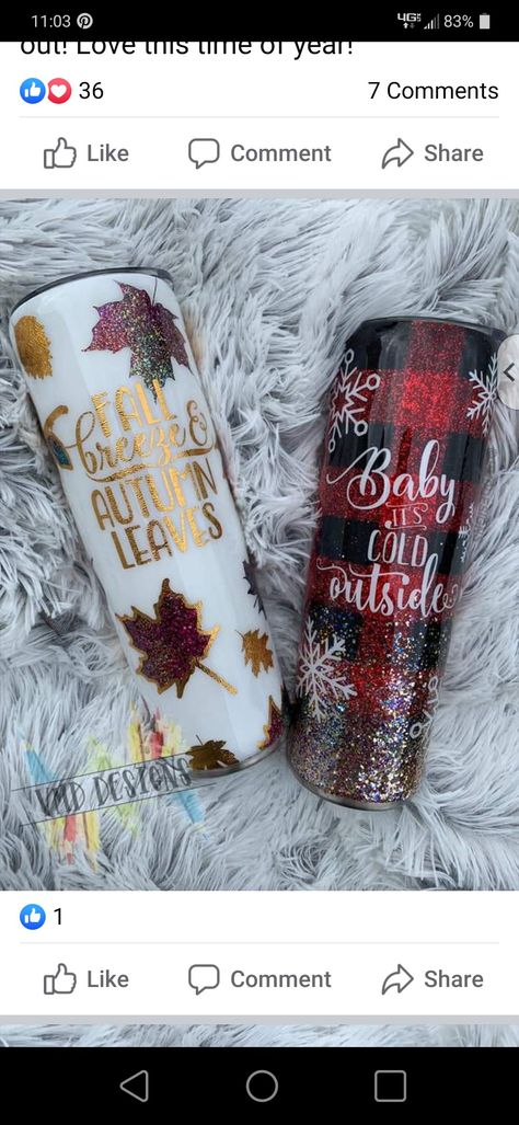 Fall Tumblers Ideas, Christmas Glitter Tumbler Ideas, Fall Tumbler Cups, Epoxy Business, Fall Tumblers, Yeti Mugs, Cup Inspiration, Tumblers Ideas, Yeti Cup Designs