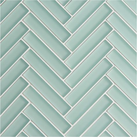 Glacier Green Glass Herringbone Mosaic Glass Tile Bathroom, Herringbone Tile Floors, Herringbone Mosaic Tile, Mandarin Stone, Hexagon Mosaic Tile, Indoor Tile, Mosaic Bathroom, Herringbone Tile, Porcelain Mosaic Tile