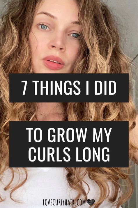 7 ways to grow curly hair long How To Ask For My Haircut Curly, Tips For Healthy Curly Hair, Tips To Grow Curly Hair Faster, How To Get Hair To Grow, Curly Haircuts For Long Hair, Growing Long Curly Hair, How To Start Curly Hair Journey, How To Get Long Curly Hair Naturally, Grow Curly Hair Faster Natural Curls