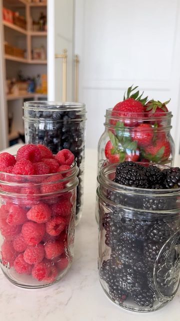 Erin Dittmer on Instagram: "🍓 The best way to clean your berries that makes them taste better AND last longer! 🫐 *Make sure to cover the mason jars with a lid once the the berries are dried and stored in the fridge **If you don’t have apple cider vinegar feel free to use white instead! Let me know if you try it! You’ll be amazed what a difference it makes🙌🏼 #lifehacks #restock #berries #foodstagram #healthyeating #healthylifestyle" Cider Vinegar, Apple Cider Vinegar, Apple Cider, Try It, You Tried, Cider, Vinegar, Mason Jars, Healthy Lifestyle