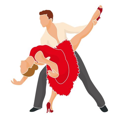 Hermosa joven pareja bailando mientras está de pie contra el fondo blanco. Salsa Dance Outfit, Dancer Drawing, Salsa Dancer, Mexican Salsa, Spanish Art, Salsa Dancing, Couple Dancing, Drawing Clothes, Drawing Videos