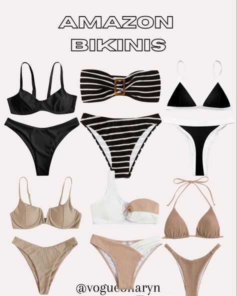 Amazon neutral bikinis Fashion Swimsuit, Amazon Fashion, Creative Ideas