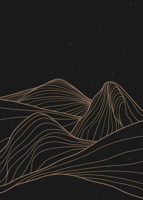 Creative minimalist modern line art pattern. Abstract mountain contemporary aesthetic backgrounds landscapes. with mountain, forest, wave. vector illustrations Abstract Mountain Line Art, Forest Line Art, Mountain Vector Illustration, Waves Digital Art, Wave Line Art, Nature Graphics, Mountain Vector, Norwegian Pattern, Vector Mountain