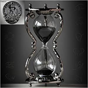 Decoration Of Living Room, Hourglass Sand Timer, Office Desk Home, Gemini And Pisces, Hourglass Timer, 12 Constellations, Pisces And Taurus, Sand Clock, Aries And Aquarius