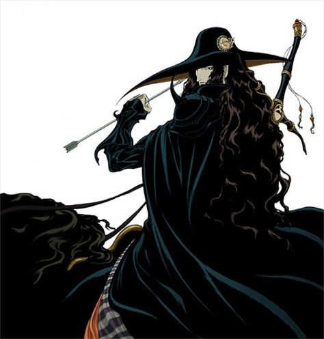 Yutaka Minowa, Vampire Hunter D Castlevania Anime, Yoshitaka Amano, Vampire Hunter D, Final Fantasy Artwork, Female Knight, Vampire Hunter, Bloodborne, Creatures Of The Night, Dungeons And Dragons Homebrew