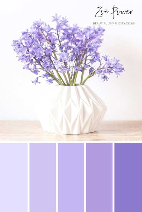 Violet Color Palette, Lavender Color Palette, Beach Color Palettes, Purple Palette, Hydrangea Colors, Purple Color Palettes, Pastel Sunset, Color Schemes Colour Palettes, Palette Art