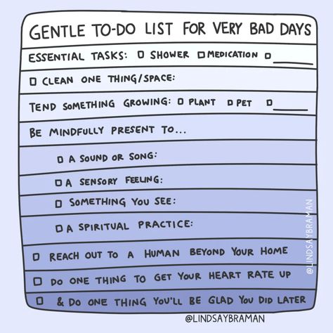 Printable: Daily Mental Health Checklist - LindsayBraman.com Mental Health Crisis, Mental Health Day, Tough Day, Emotional Regulation, Very Bad, Social Emotional Learning, Spiritual Practices, Bad Day, Social Emotional