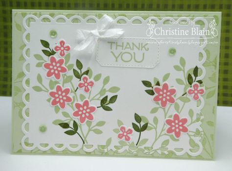 Vine Design, Design Stamps, Small Leaf, Stamping Up Cards, Flowering Vines, Glue Dots, Happy Heart, Heart Cards, The Colour