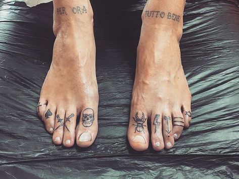 Feet Tattoos For Men Ideas, Feet Tattoos Men, Mens Foot Tattoos, Foot Tattoo For Men, Feet Tattoos For Men, Toe Tattoos For Women, Foot Tattoos For Men, Toe Tattoo, Couple Wrist Tattoos