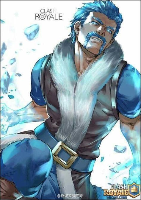 Ice Wizard. Clash Royale Anime, Clash Royale Drawings, Clash Of Clash, Clash Royale Personajes, Clash Royale Wallpaper, Clash Of Clans Hack, Clash Of Clans Free, Clash Of Clans Gems, Anime Version