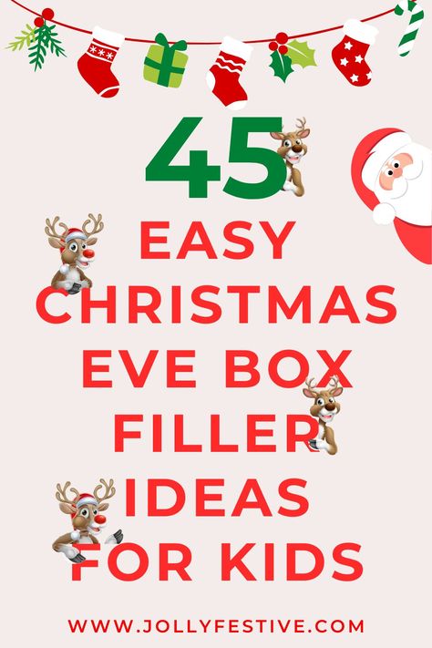 Add a sparkle of joy to your Christmas Eve with our amazing 45 Christmas Eve Box Ideas! 🎄🎁 Packed with easy, cheap, fun, and FREE filler ideas, these boxes will make your family Christmas Eve unforgettable. From the UK or anywhere else in the world, create magical memories! Diy Christmas Eve Box Fillers, Family Gift Boxes Diy Christmas, Christmas Eve Bags For Kids, Christmas Eve Gift Box Ideas, Ideas For Christmas Eve Boxes, What To Put In Christmas Eve Boxes, Christmas Eve Box Designs Diy, Diy Christmas Eve Box For Kids, Toddler Christmas Eve Box Ideas