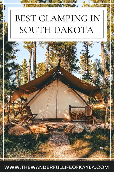 Best Places To Stay In South Dakota, Iron Mountain Road South Dakota, Must See South Dakota, South Dakota Mount Rushmore, Bad Lands South Dakota, Under Canvas, Custer State Park, Perfect Road Trip, Safari Tent