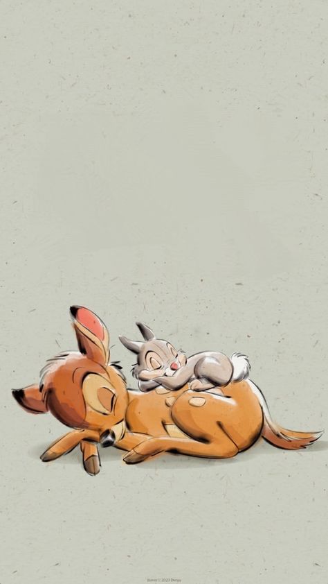 Thumper Wallpaper, Bambi Wallpapers, Disney Movie Art, ليلو وستيتش, Bambi Art, Bambi Disney, Bambi And Thumper, Disney Background, Disney Iphone