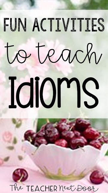 Fun Activities to Teach Idioms | Upper Elementary Snapshots Teaching Idioms, Idioms Activities, Teaching Figurative Language, Reading Test Prep, English Ideas, Third Grade Reading, Early Elementary Resources, Language Arts Elementary, Esl Lessons