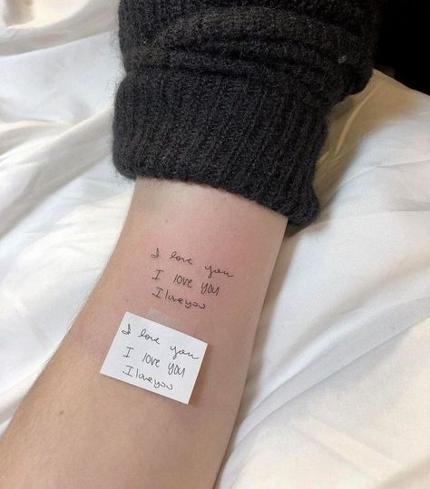 Dr Tattoo, Handwriting Tattoos, Writing Tattoos, 4 Tattoo, Chris Sturniolo, Discreet Tattoos, Tattoo Feminina, Dainty Tattoos, Subtle Tattoos