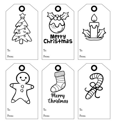 Christmas Tags Printable Free Templates, Christmas Printable Activities, Free Christmas Tags, Free Christmas Tags Printable, Free Printable Christmas Gift Tags, Santa Gift Tags, Christmas Tags Printable, Felt Crafts Christmas, Holiday Presents