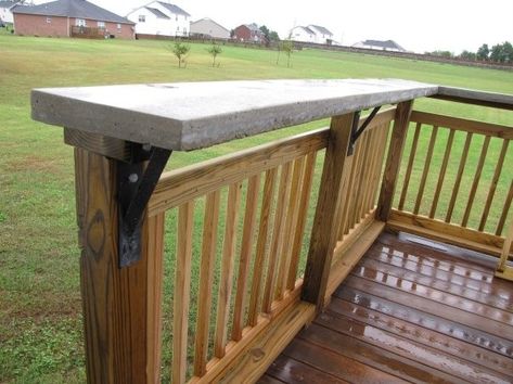 Railing Bar, Matthew Crawford, Wood Deck Railing, Deck Bar, Patio Railing, Porch Bar, Balcony Bar, Patio Deck Designs, Deck Designs