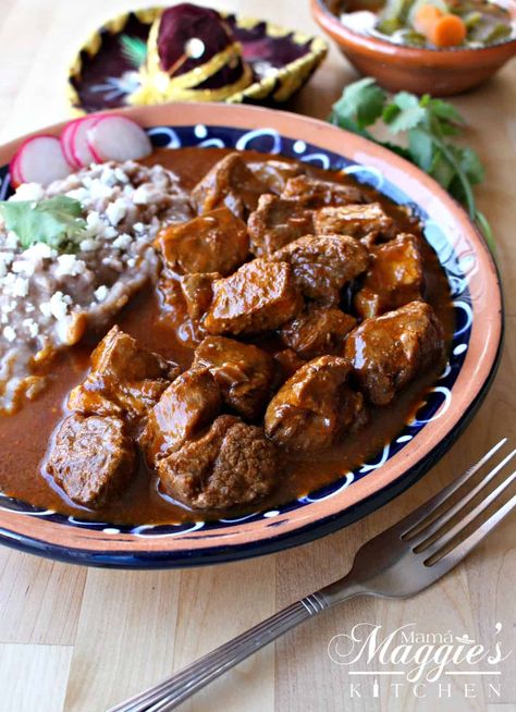 Instant Pot Chile Colorado Instant Pot Chile, Pork Stew Meat Recipes, Mexican Pork Stew, Mexican Pork Recipes, Pork Stew Meat, Chili Colorado, Mexican Comfort Food, Chile Colorado, Colorado Food