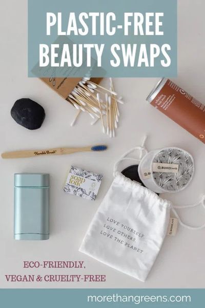 Plastic-Free Beauty Swaps: Eco-friendly, vegan and cruelty-free beauty alternatives #ecoliving #ecofriendly #plasticfree #plasticfreejuly #vegan #veganbeauty #crueltyfree #ecobeauty Beauty Bathroom, Sustainable Makeup, Plastic Free July, Eco Products, Sustainable Beauty, Clean Life, Mom Group, Eco Beauty, Clean Lifestyle