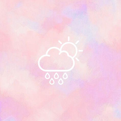 Capcut Icon Aesthetic, Aesthetic Cotton Candy, Weather App Icon, Capcut Icon, Candy App, Pink Homescreen, App Icons Aesthetic, Weather App, Phone Icons