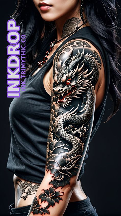 InkDrop is your AI tattoo design partner. Generate a tattoo like this or something completely different! Click to try making tattoos for free. #tattoos #tattooart #AIgeneratedtattoos #blackandgreytattoo #bodyart #dragontattoo #sleeve #ornamental Tattoo Designs Lotus, Tato 3d, How To Tattoo, Forearm Cover Up Tattoos, Tattoo Generator, Kitten Tattoo, Mandala Hand Tattoos, Brain Tattoo, Hyper Realistic Tattoo