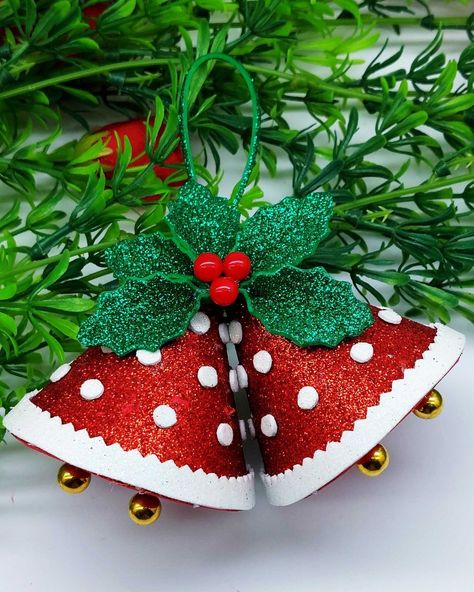 126K views · 3.1K reactions | HOBBY LOBBY CHRISTMAS 2023 SHOP WITH ME AND HAUL | High End CHRISTMAS BELL ORNAMENTS | Wow!! Wonderful Christmas Bell Making Very Easy Instruction Step By Step at Home - Christmas Tree Decorating Ideas With Eva Glitter Foam Sheet From... | By Origami Art & Crafts | Facebook Christmas Bell Crafts Preschool, Paper Bells Diy, Christmas Bells Craft, Christmas Bells Decorations, Christmas Bell Ornaments, Bell Paper, Christmas Tree Decorating Ideas, Craft Bells, Tree Decorating Ideas