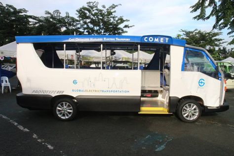 Our country has been so proud to produce an E-Jeepney as a substitute to gasoline powered jeepney..  COMET  is the name of the e-jeepney recently manufactured in the #philippines. check out video http://goo.gl/jsc0Dz Electric Power, Metro Manila, So Proud, The Philippines, Advanced Technology, The Block, New Kids, Philippines, Boats