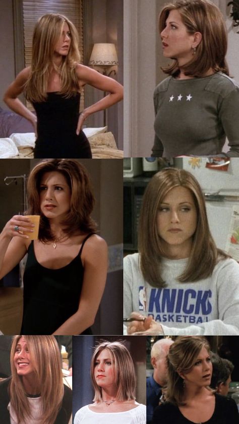 Rachel Green in Friends hair 💚 #rachelgreen #hair #haircut #style #haircare #hairinspo #rachel #jenniferaniston Rachel Haircut Friends, Lob Layers, Rachel Friends Hair, Rachel Green Haircut, Estilo Rachel Green, Rachel Green Hair, Rachel Haircut, Rachel Hair, 90s Haircuts