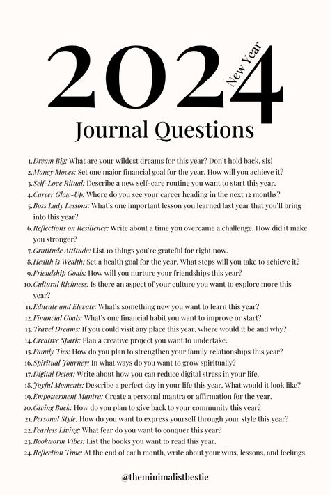 Growth takes reflection! Perfection takes preparation! Even though perfection is not what we should desire, we should want to be our most perfect self. Take a second and write, your thoughts, dreams, fears! Get them out. Plan your dreams and take them as yours! #journal #lifestyle #minimalism #newyear #2024 #journalquestions #reflection #growth #prosper #dreams #goals #newgoals 2024 Reflection, New Year Journal Prompts, What Is Happiness, Journal Questions, Deep Questions, Healing Affirmations, Do What You Want, Millionaire Mindset, Attitude Of Gratitude