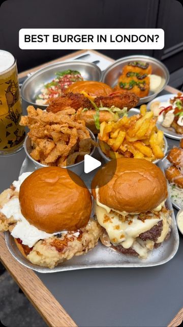 Fried Mozzarella Sticks, Truffle Burger, Fried Mozzarella, Parmesan Fries, London Ideas, The Best Burger, London Eats, Chicken Burger, Mozzarella Sticks