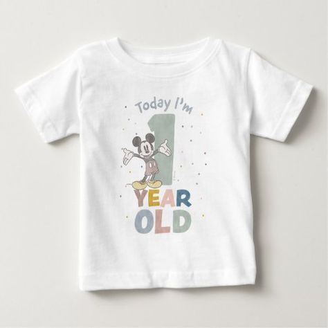 Mickey Mouse Watercolor 1st Birthday for $16.65 - Birthday Tshirts First Birthday Disney Outfit, Mickey Mouse Watercolor, Mouse Watercolor, Mickey Mouse Birthday Shirt, 1st Birthday Shirt, 1st Birthday Shirts, Watercolor Birthday, Mickey Birthday, Disney Birthday