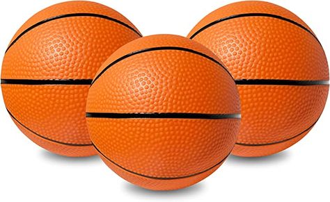 Amazon.com: 5" Mini Basketball Balls for Mini Hoop Basketball or Over The Door Basketball Hoop Games | PVC, Small Basketball for Indoor or Outdoor Play (Mini Basketball, 3 Pack) : Toys & Games Basketball Balls, Basketball Toys, Indoor Basketball Hoop, Toddler Basketball, Hoop Games, Door Games, Basketball Backboard, Mini Basketball Hoop, Mini Basketball