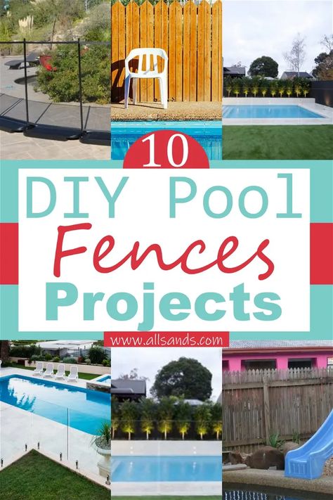 Here are some handy DIY projects to save money and keep your kids safe while they swim this summer. Diy Pool Fence Ideas, Cheap Pool Fence Ideas, Diy Pool Fence Ideas Cheap, Dyi Pool, Diy In Ground Pool, Pool Fence Ideas, Diy Pool Fence, Fence Around Pool, Homemade Pools