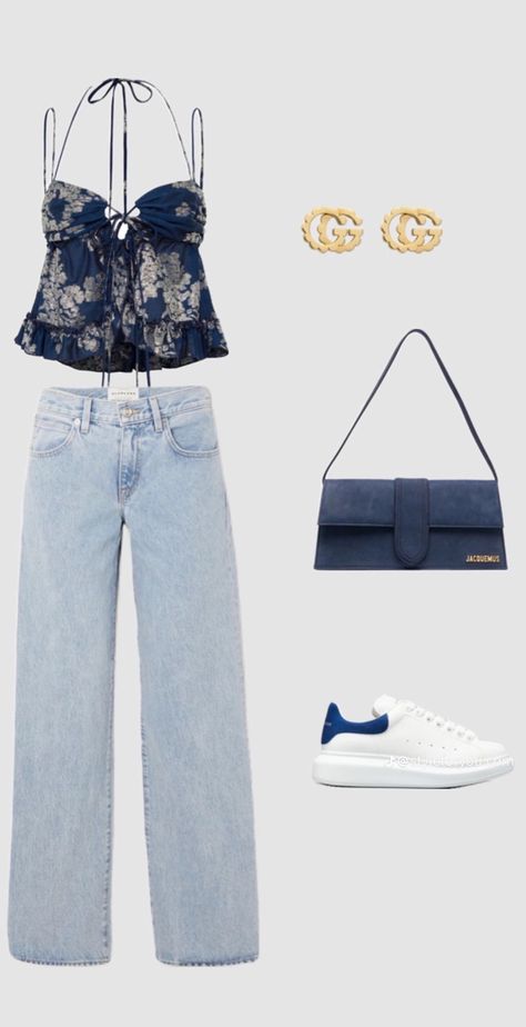 Dinner Spring, Beach Outfit Casual, Italy Positano, White Chunky Sneakers, Gucci Earrings, Cute Casual Outfit, Greece Italy, Holiday Outfits Summer, Aesthetic Streetwear