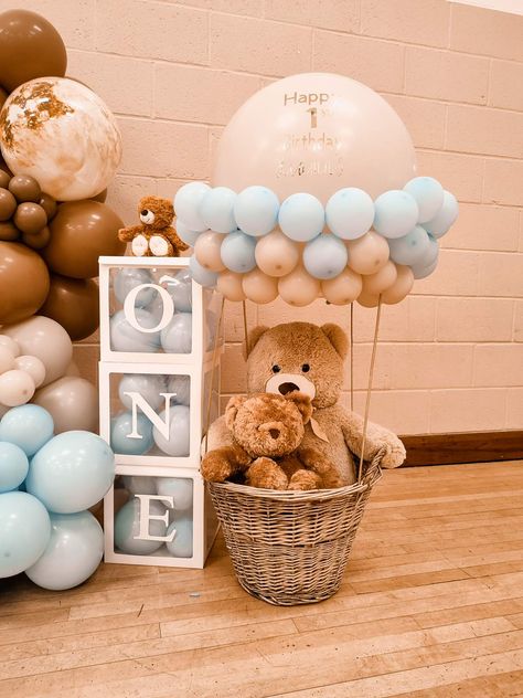 Teddy bear birthday shop | CatchMyParty.com Teddy Bear Birthday Backdrop, Teddy Bear Birthday Decorations, Bear Birthday Party Ideas, Teddy Bear Birthday Theme, Birthday Teddy Bear, Teddy Bear Birthday Party, Boho Birthday Party, Bear Cake Topper, Teddy Bear Theme