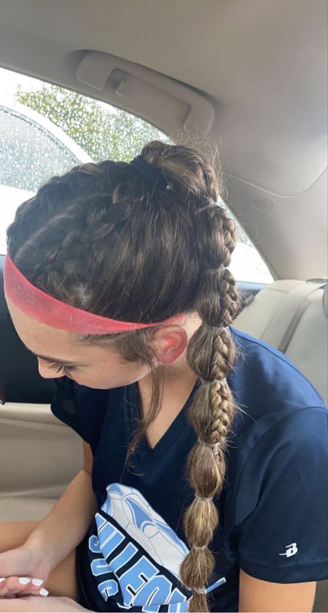 Tennis Hairstyles, Football Hairstyles, Cute Sporty Hairstyles, Football Hair, Running Hairstyles, Soccer Hairstyles, Soccer Hair, Sports Hair, Hairstyle Girl