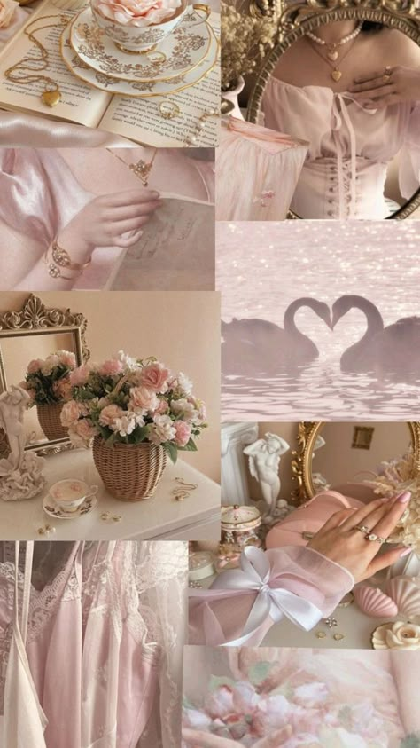 Princesscore Pink, Princess Collage, Princess Core Aesthetic, Pink Princess Aesthetic, Indian Bride Makeup, Find Your Aesthetic, Swans Art, Pink Wallpaper Girly, Cute Summer Wallpapers