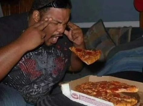 Guy Eating, The Works, Floating, Pizza, Tumblr, Pizzas