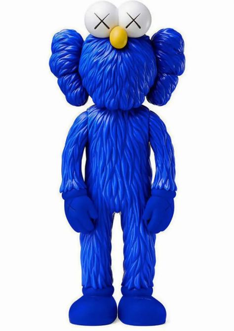 KAWS - KAWS BFF Blue (KAWS Blue BFF Companion) For Sale at 1stDibs Kaws Blue, Blue Kaws, Kaws Figurine, Brian Donnelly, Kaws Companion, Marvel Fabric, Kaws Iphone Wallpaper, Kaws Wallpaper, Street Art Banksy