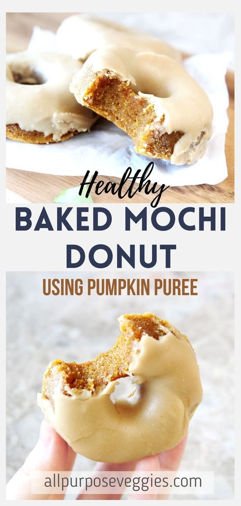 Mochi Donut Recipe Gluten Free, Donut Pan Recipes Healthy, Vegan Mochi Donut, Healthy Mochi Recipe, Gluten Free Mochi Donut, Mochi Bagel, Gluten Free Moon Cakes, Healthy Mooncake, Mochi Doughnut Recipe