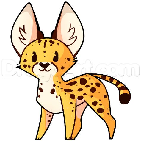 how to draw a cartoon serval Cheetah Cartoon, Feline Anatomy, Serval Cat, Serval Cats, Cats Art Drawing, Kitten Drawing, Cartoon Style Drawing, Animal Reference, Big Cats Art