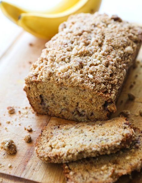 Banana Bread Banana Bread With Brown Sugar, Pip And Ebby, Banana Crumble, Banana Chocolate Chip Cookies, Beer Bread Recipe, Banana Crumb Muffins, Breakfast Bread Recipes, Sugar Frosting, Beer Bread