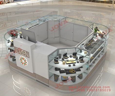 mall jewelry store Jewelry Booth Layout, Kiosks Designs, Mall Kiosk Design, Coworking Space Design, Jewelry Booth, Mall Kiosk, Commercial Design Exterior, Jewelry Store Design, Kiosk Design