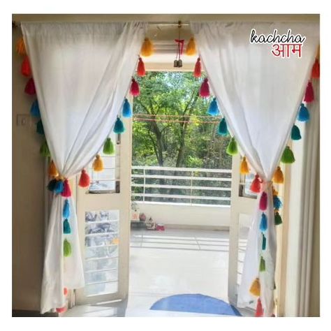 Our Rainbow Tassel Curtains adding the fun summer vibes in the beautiful home of Swati ❤️🫶 100% cotton material Gentle machine washable No color leak Easy to maintain ✨Link in Bio✨ #homedecorideas #homedecor #feedback #customerreview Tassel Curtains, Room Curtains, Fun Summer, No Color, Beautiful Home, Summer Fun, Summer Vibes, Cotton Material, Beautiful Homes