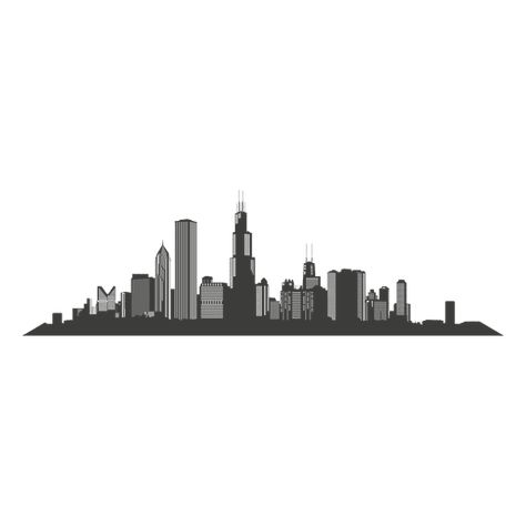 Chicago skyline silhouette #AD , #Sponsored, #AFFILIATE, #silhouette, #skyline, #Chicago Transparent Architecture, Chicago Skyline Silhouette, City Black And White, Architecture Business, Miami City, Easter Illustration, Skyline Silhouette, Chicago City, Chicago Skyline