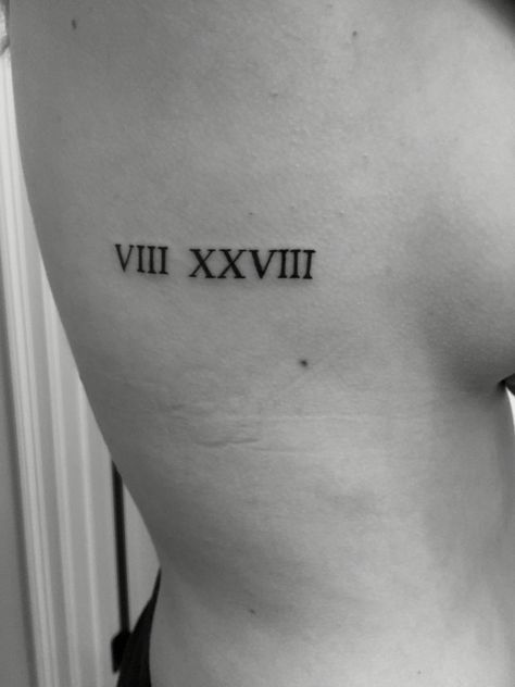 Romans 8:28 Romans 8 28 Tattoo Ideas, Romans 818 Tattoo, 8:28 Tattoo, 818 Tattoo, Romans 8 31 Tattoo, Roman Numeral Rib Tattoo, Roman’s 8 28 Tattoo, Romans 818, Roman Numeral Bible Verse Tattoo